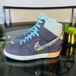 Nike Dunk Sky Hi Premium "Dark Grey Glacier Ice" Women’s Sneakers Size 6.5